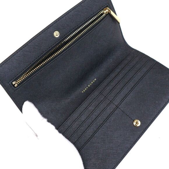 NWT Tory Burch Emerson Slim Wristlet Envelope Wallet in Black - Picture 7 of 9